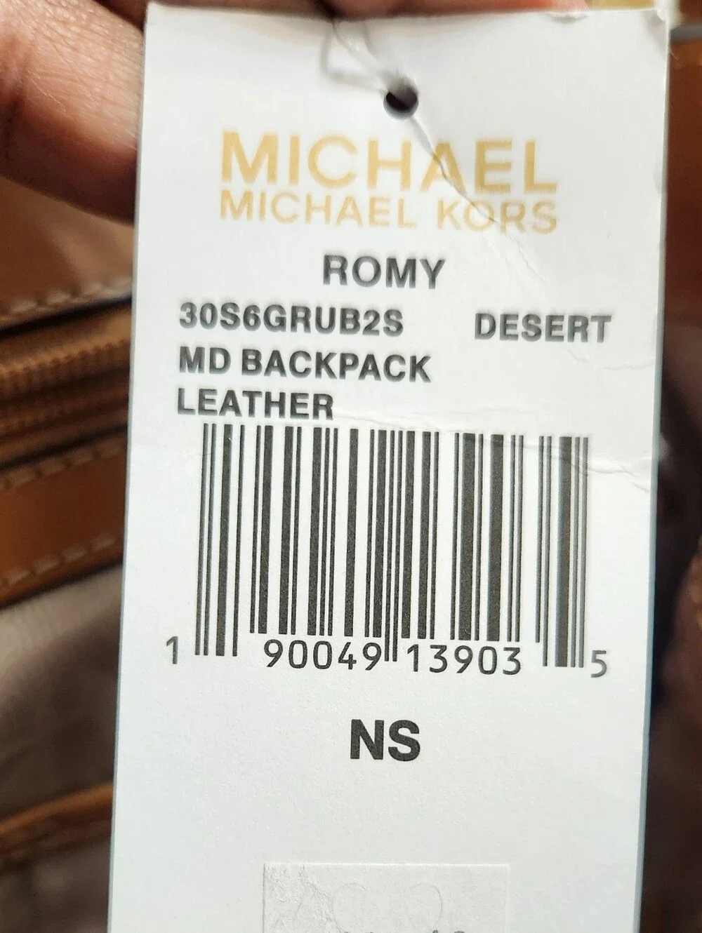 MICHAEL Michael Kors Romy Leather Desert Medium Backpack